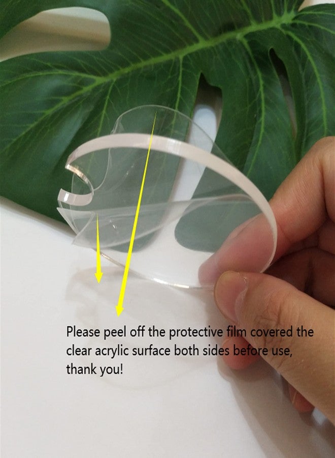 XIAOYUE Set of 10 DIY Car Coaster Acrylic Blanks, Tumbler Topper Acrylic Blanks for DIY Coaster Car Kitchen Living Room Office (Clear) - Image 2